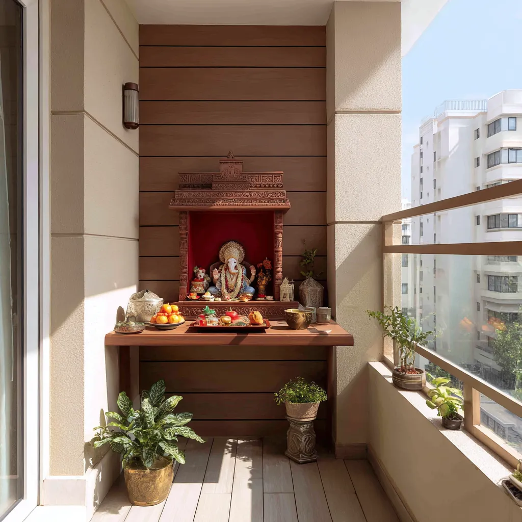 Laminated Plywood- Material for Small Pooja Room