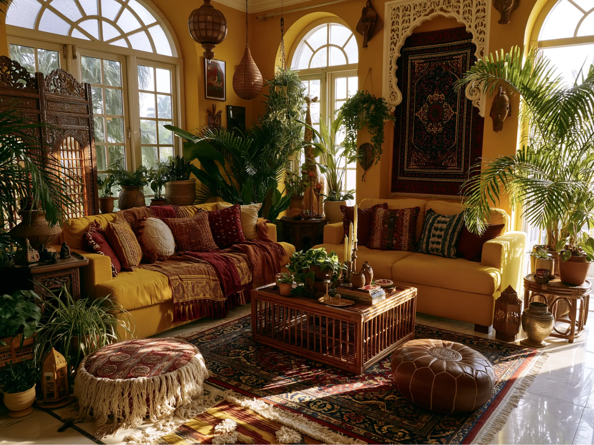 Yellow Colour Schemes for Bohemian Interiors