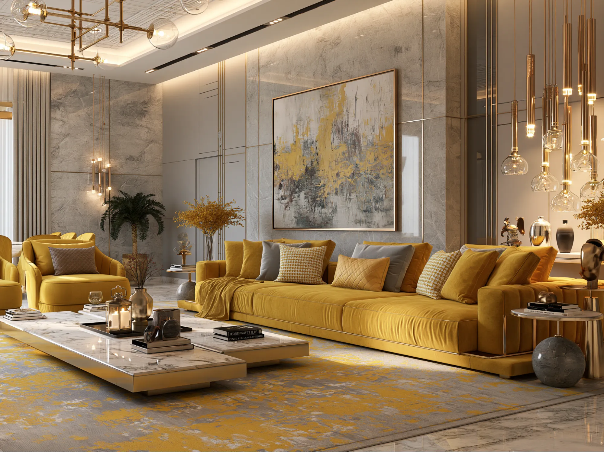 Yellow Colour Schemes for Luxury Interiors