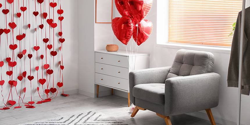 Romantic Decorating Ideas with Red Colour Theme- Valentines Day