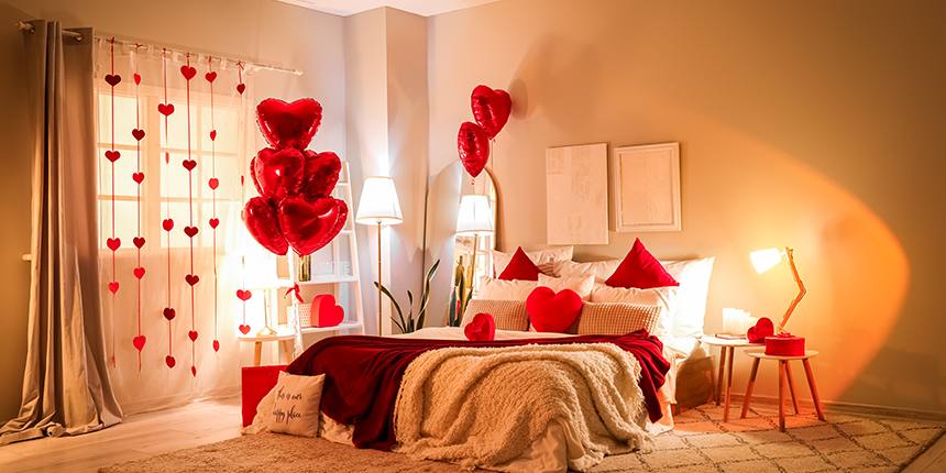 Romantic Valentines Day Decoration for your bedroom