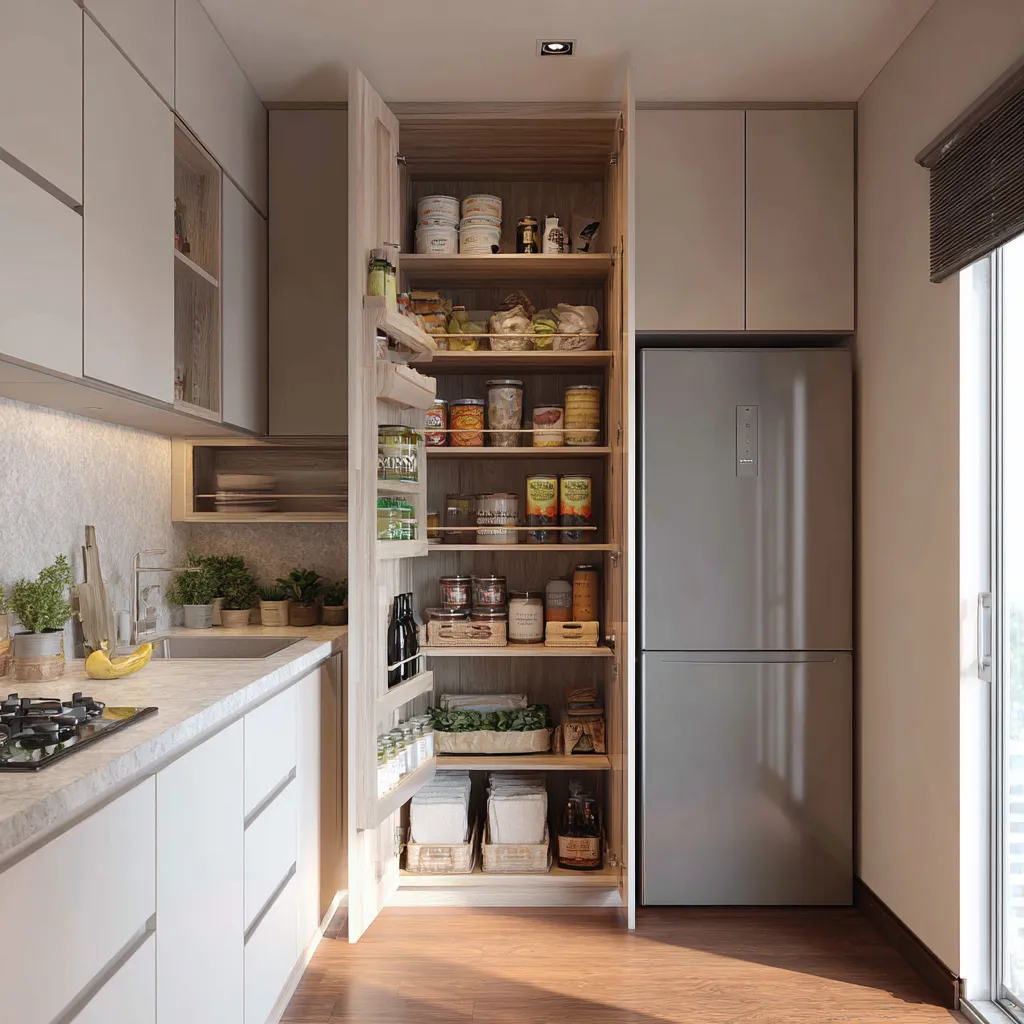 Add a Tall Storage Unit- Simple Kitchen Design Ideas