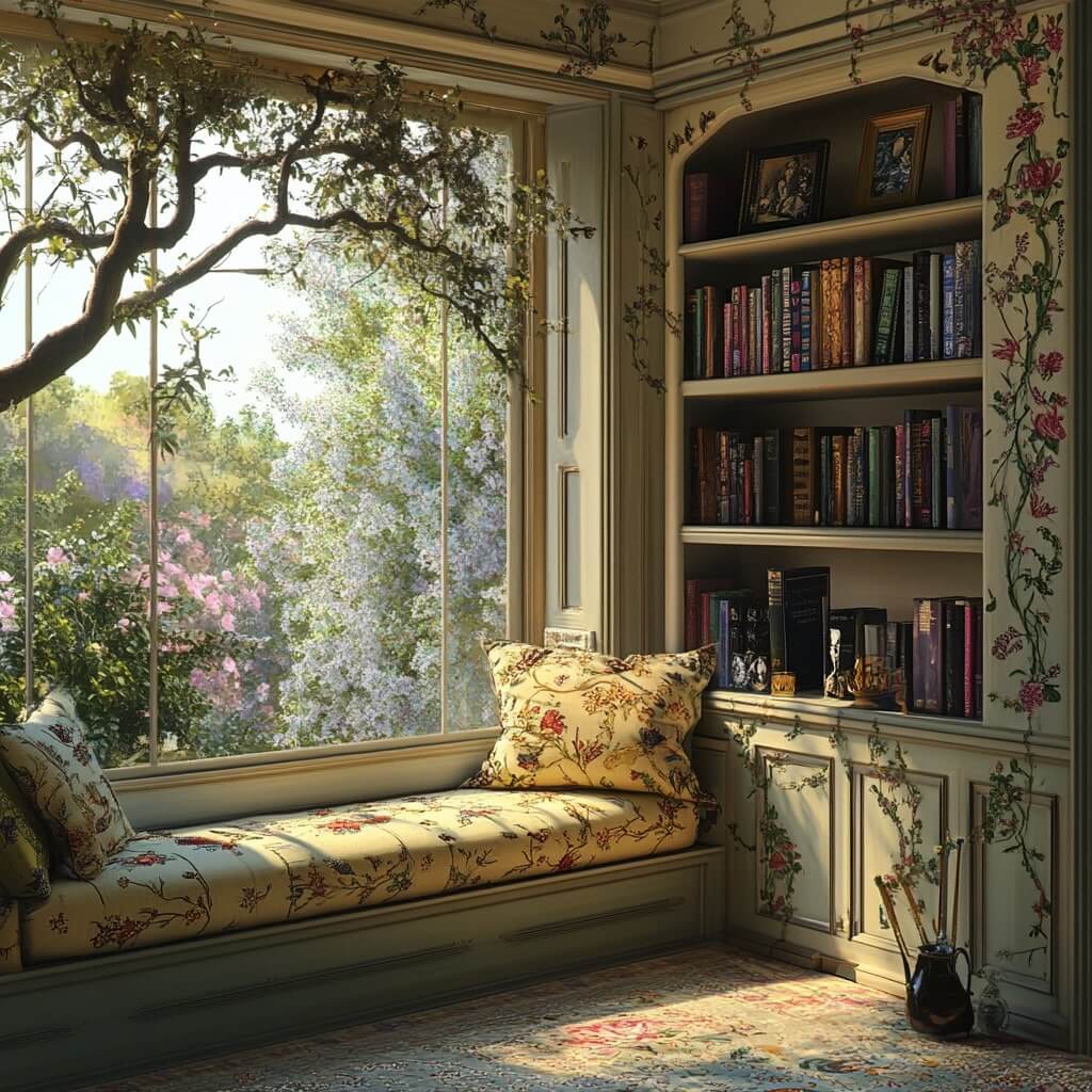 Bay Shelves in Window Design