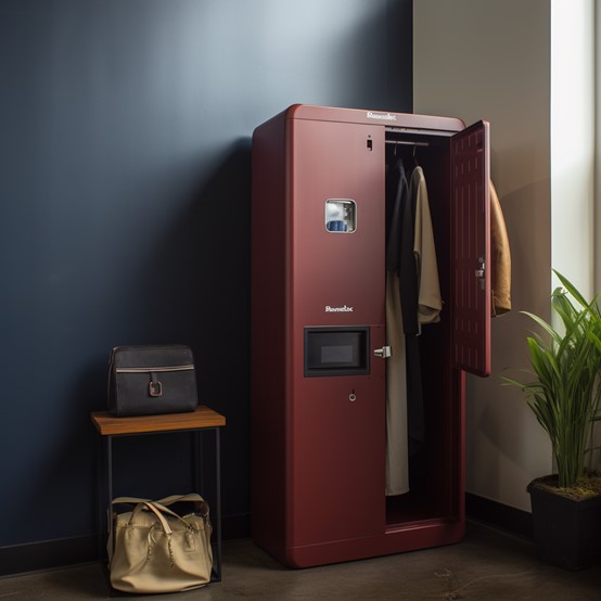 Bedroom Almirah Designs with Smart Locker