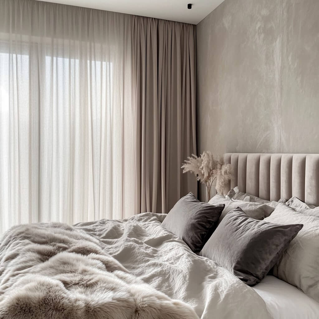 Beige Romantic Bedroom Paint Colours