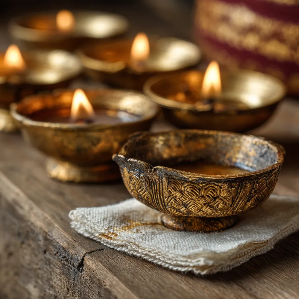 Clean Brass Diyas on a Regular Basis