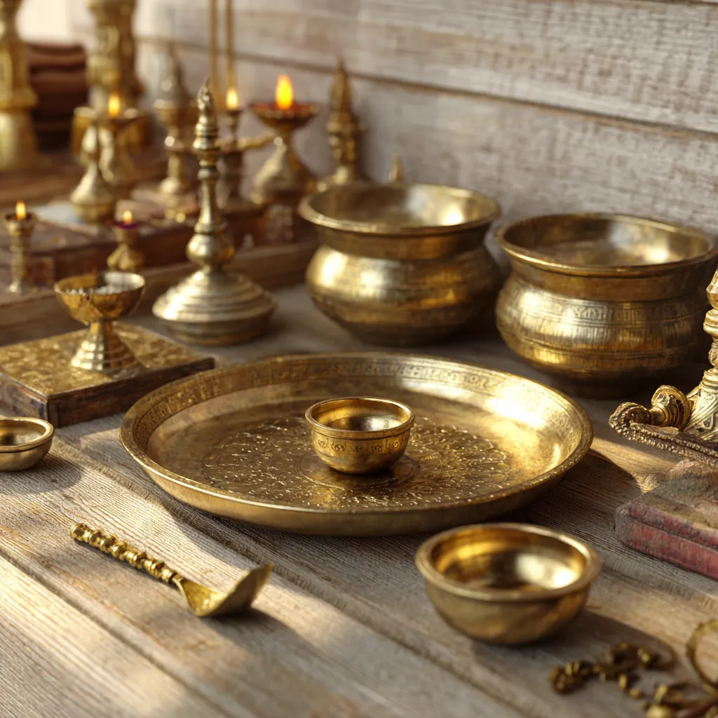 Clean Brass Pooja Utensils to Maintain for a Long Period