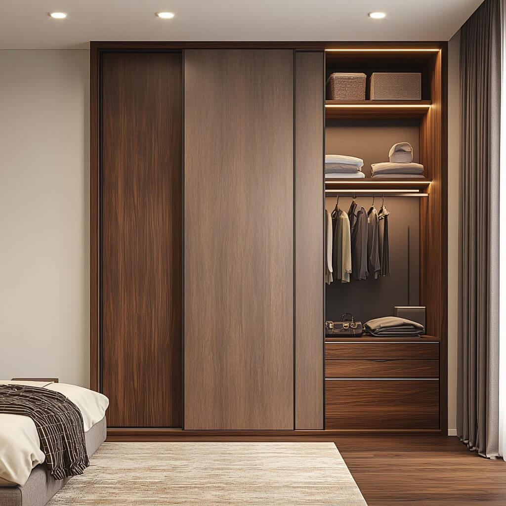 Hidden Wardrobe with Seamless Doors