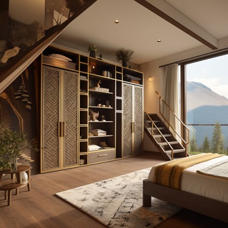 Loft Bedroom Almirah Designs