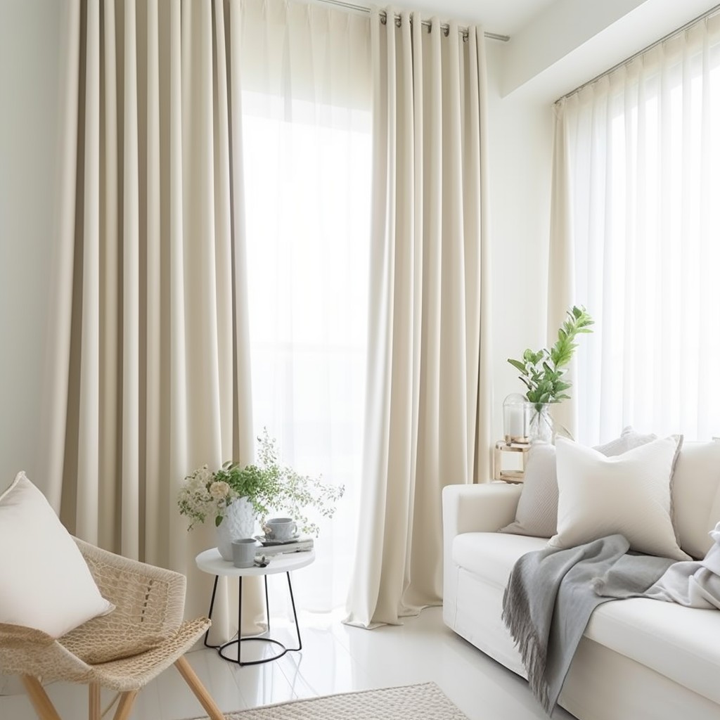 Long Curtains- Ideas for Small Drawing Room