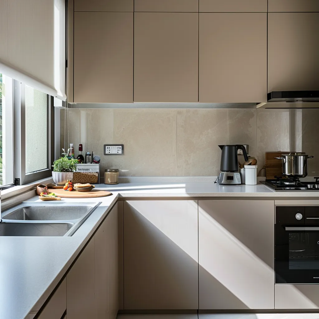 Maintain a Clear Countertop- Simple Kitchen Design Ideas