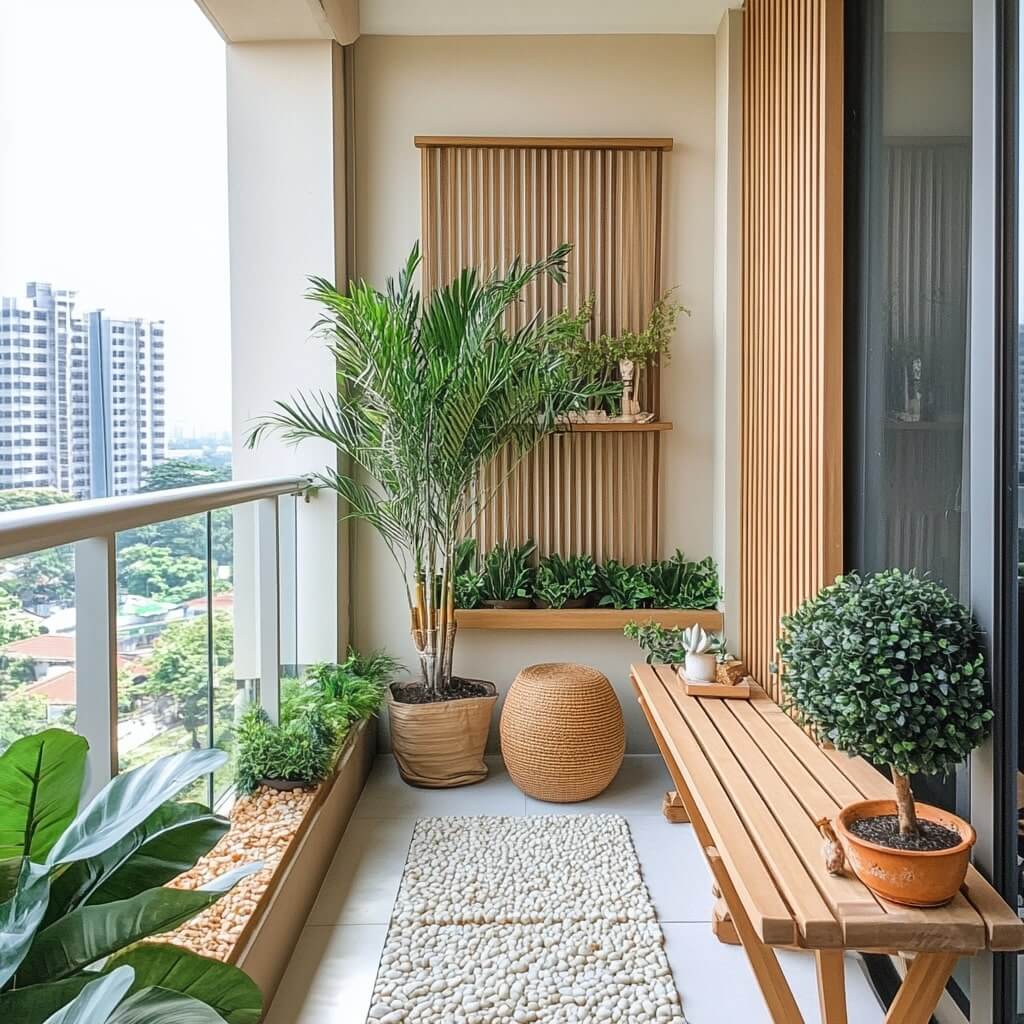 Minimalist Balcony Garden