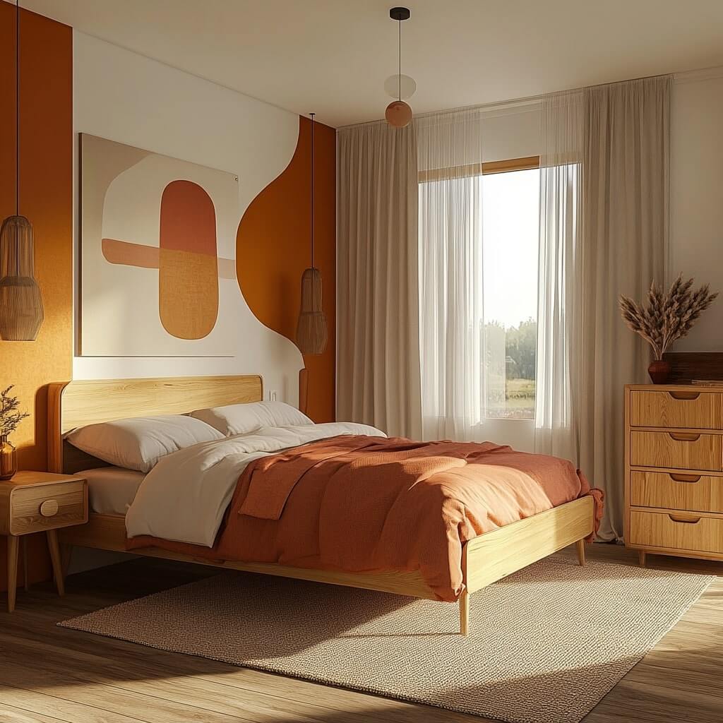 Painted Panel with Room Window Design