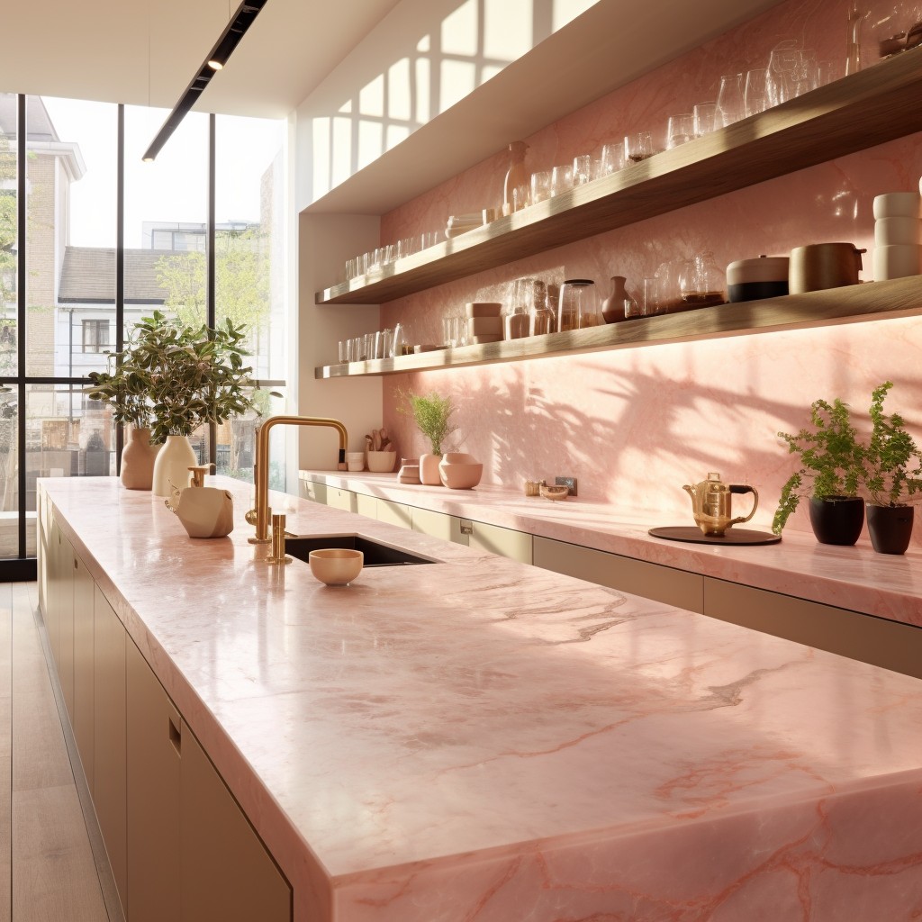 Pink Marble - Kitchen Slab Ideas