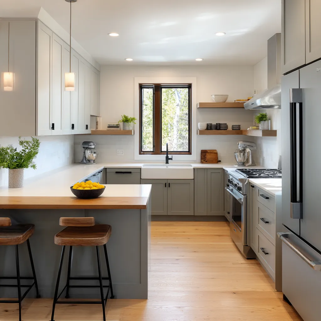 Simple G-Shaped Kitchen Design Ideas