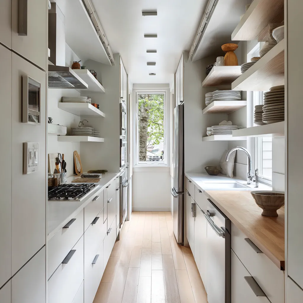 Simple Gallery Kitchen Design Ideas