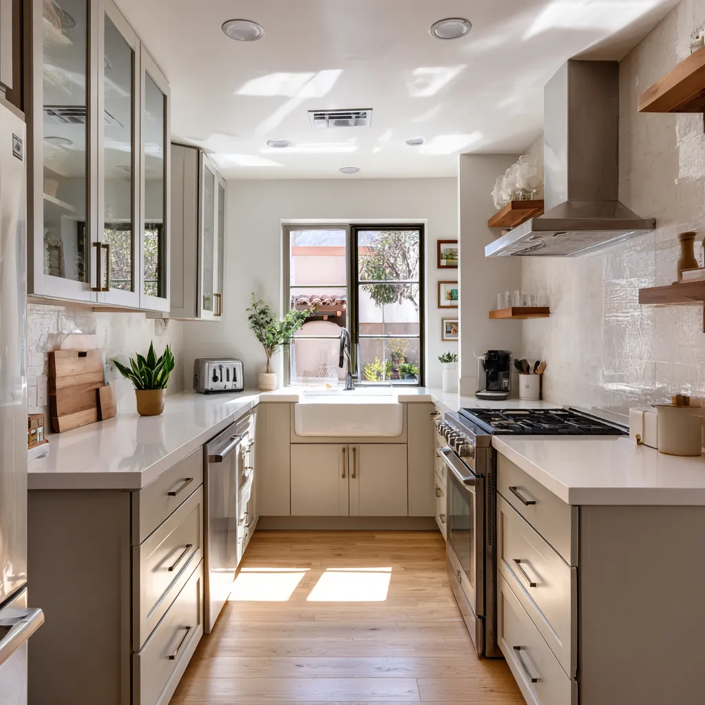 Simple U-Shaped Kitchen Design Ideas