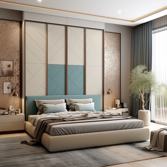 Two-toned Almirah Design for Master Bedroom