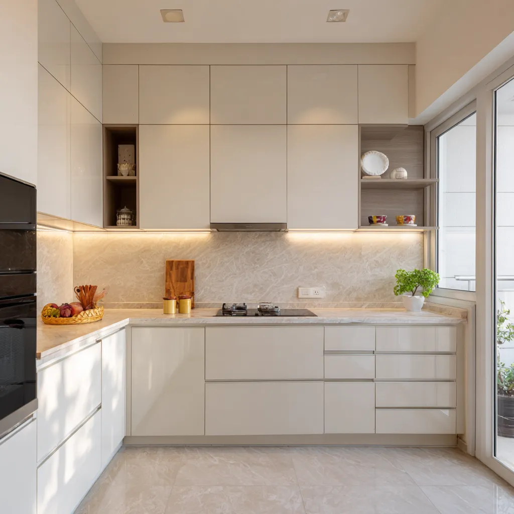 Use Light Laminates- Simple Kitchen Design Ideas