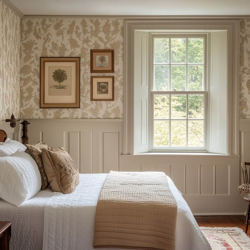 Wallpaper Mix for Small Window Design