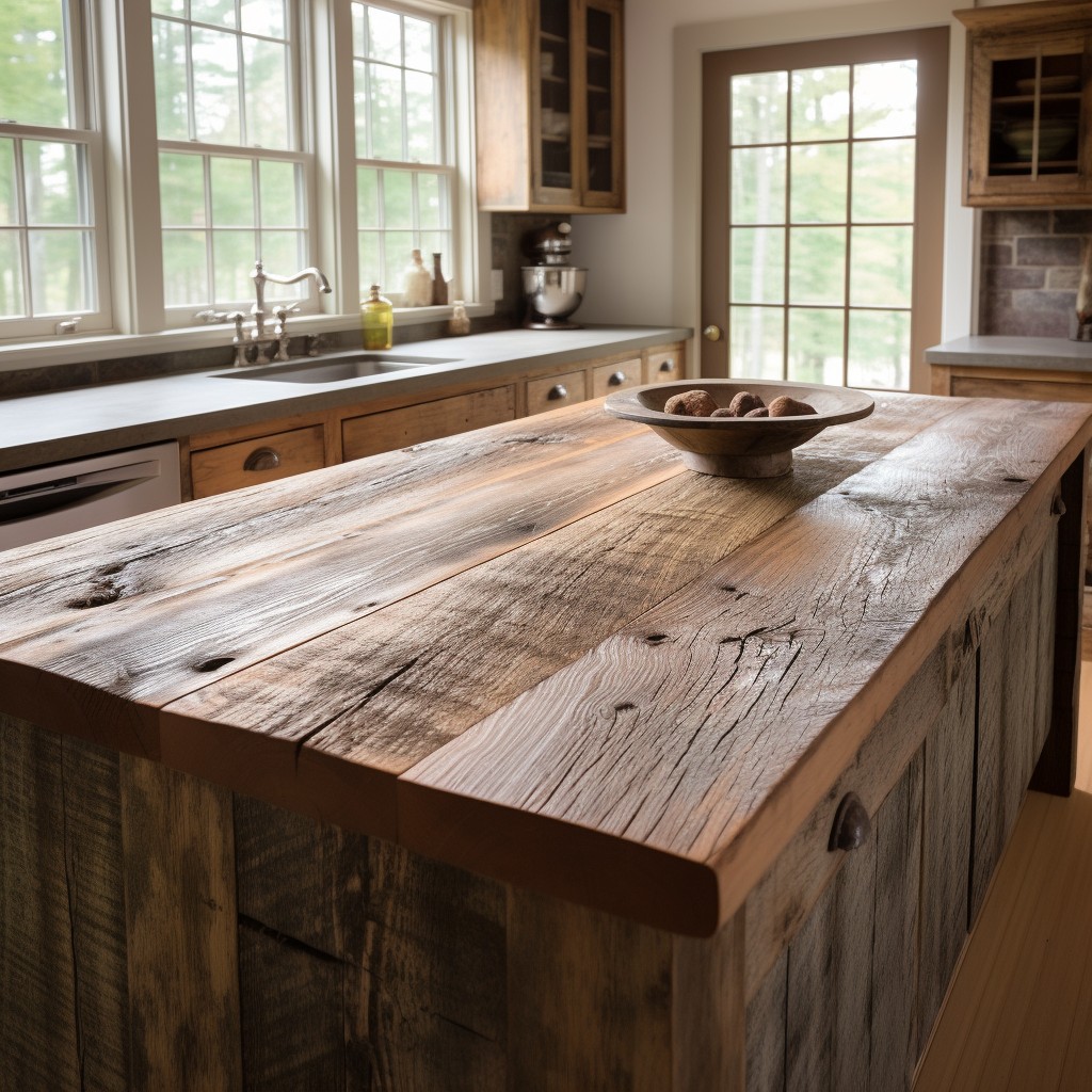 Weathered Barnwood - Kitchen Counter Top Design