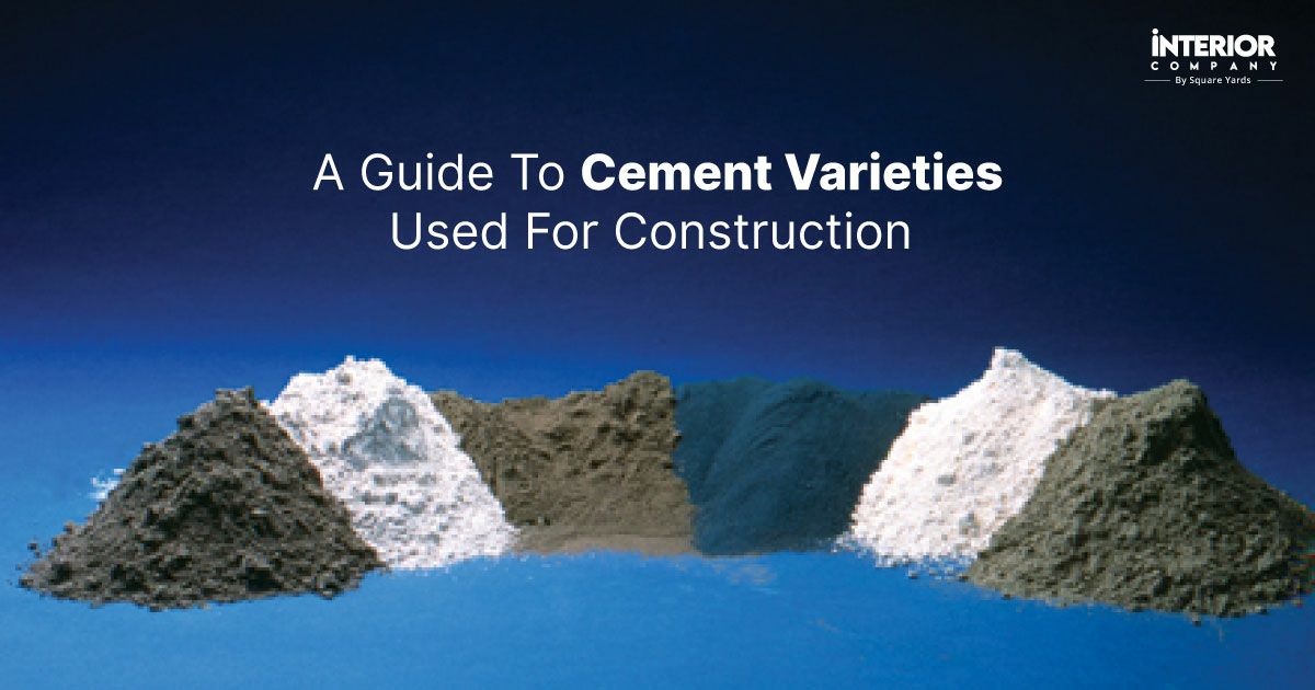 Different Types of Cement Used in India