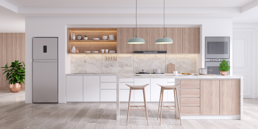Peninsula Kitchen Cabinets PVC Design