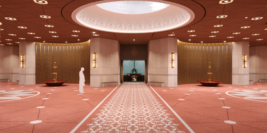 Parliament Interiors of the New Edifice 