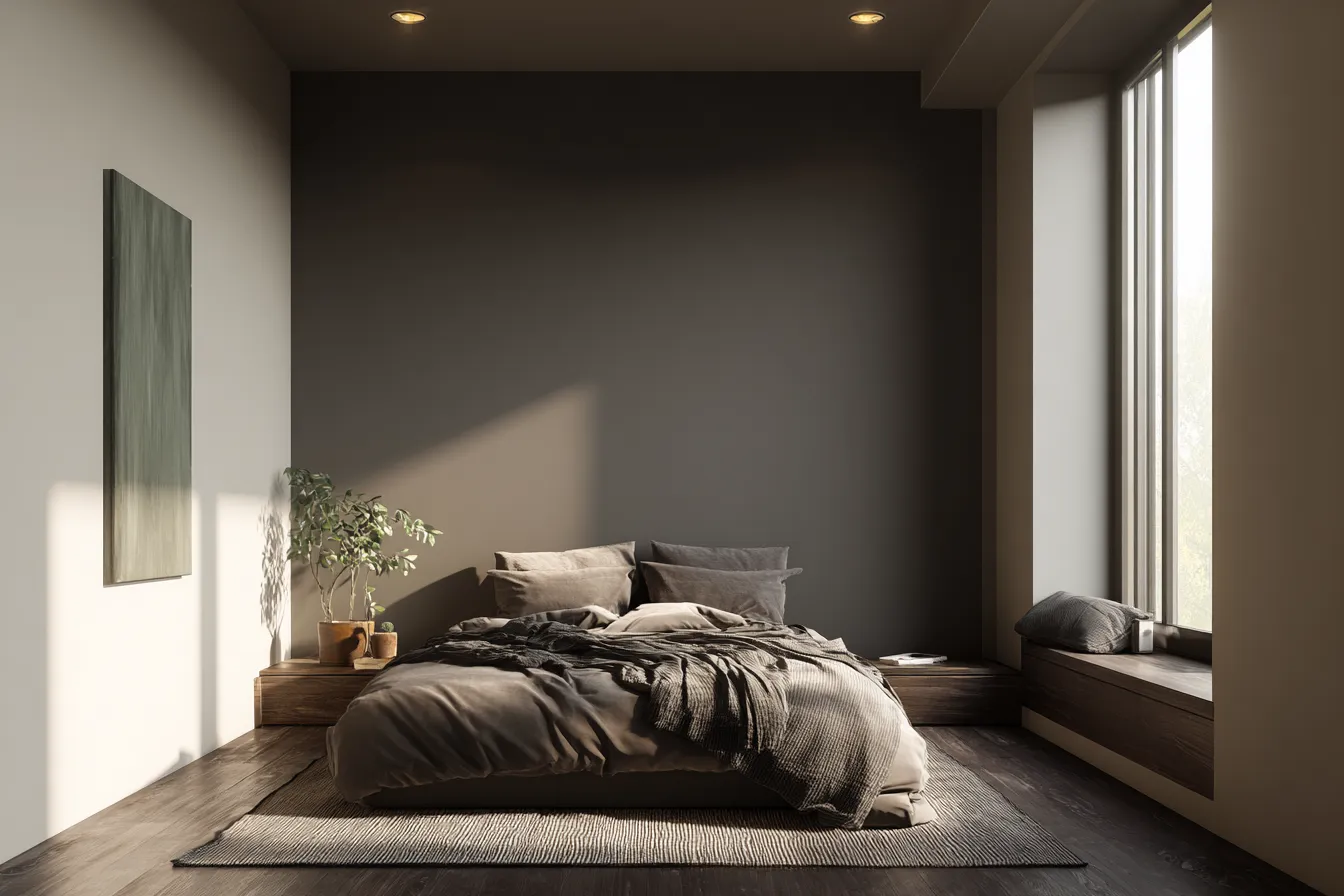 Contrasting Adjacent Wall Colours- Placement Method for Bedroom Wall Colour Combination