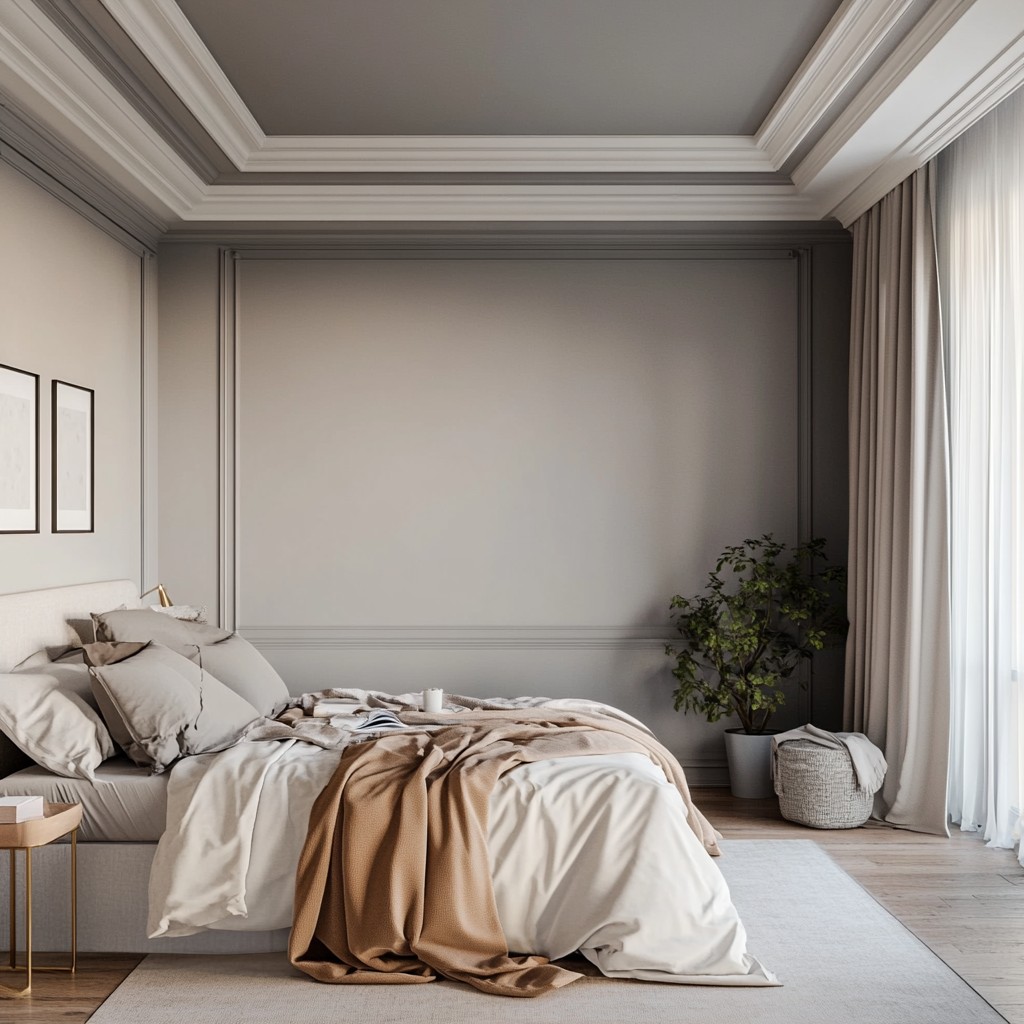 Dove Grey Gradient: Paint Colour for Bedroom Walls