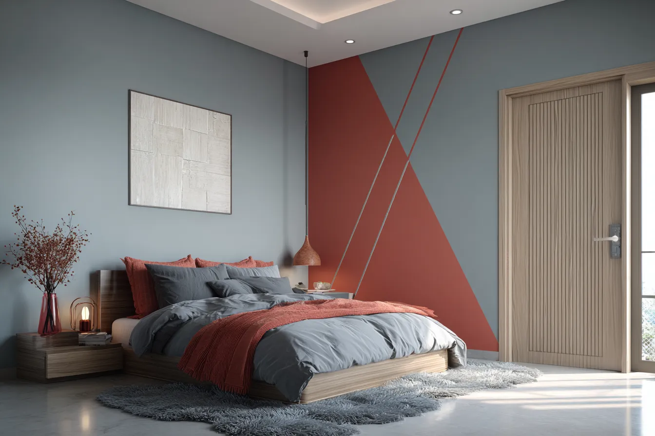Modern Theme for Bedroom Wall Colour Combination