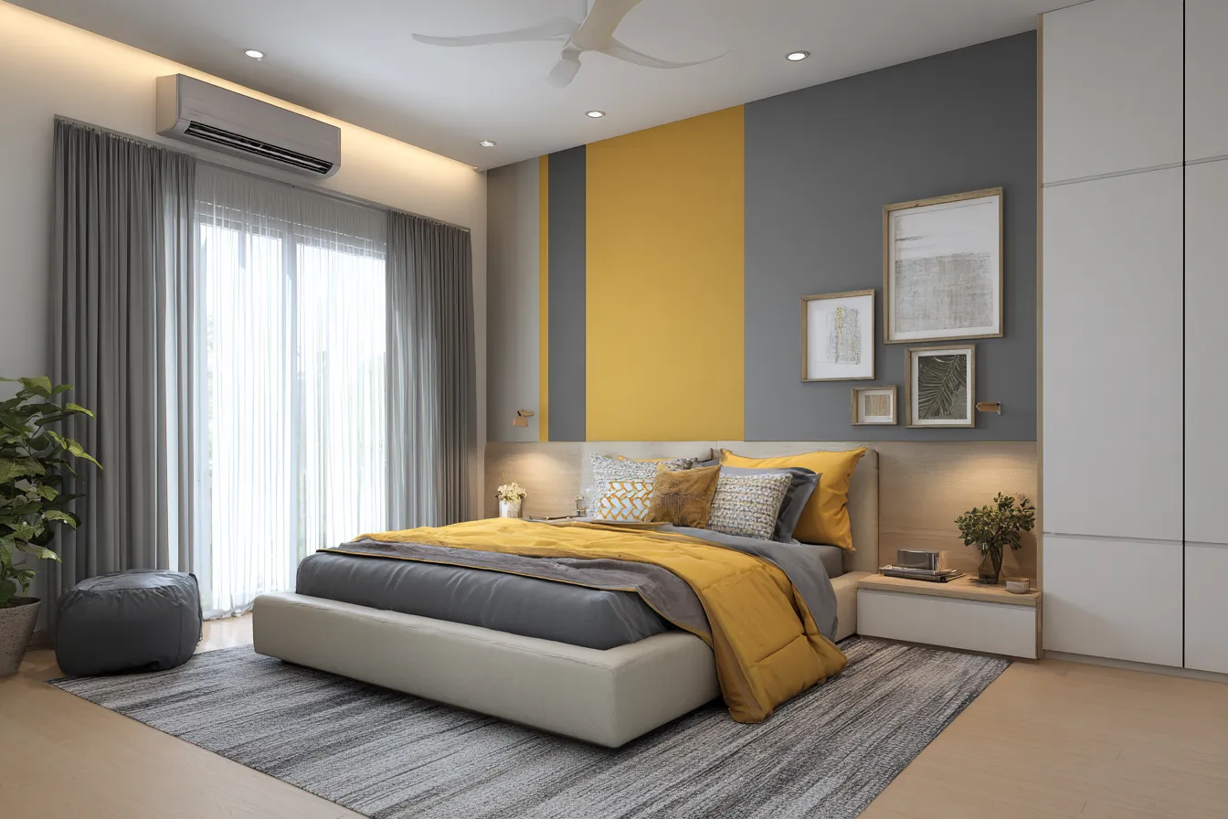 Placement Strategies for Bedroom Wall Colour Combination