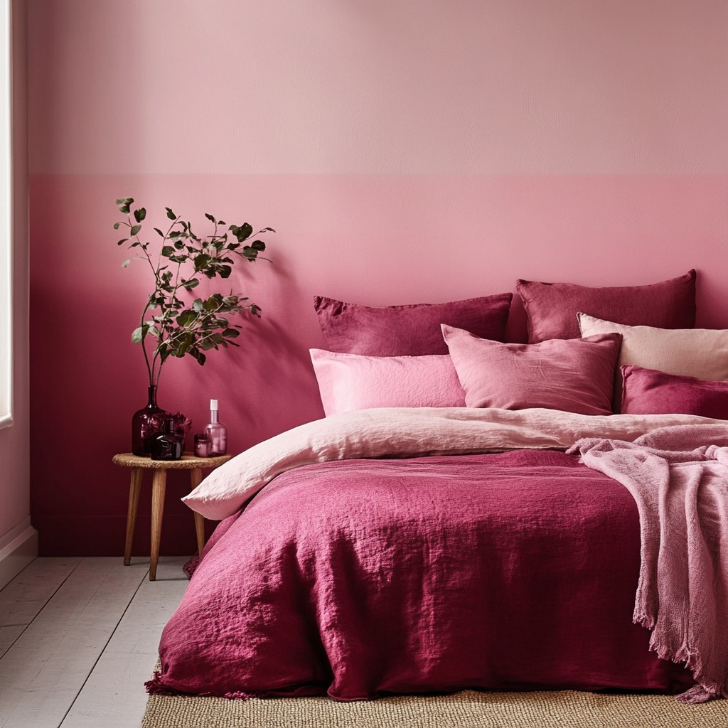 Rose Petal Pinks: Paint Colour for Bedroom Walls