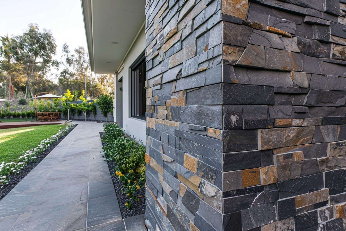 Stone-cladding Compound Wall Design for Home