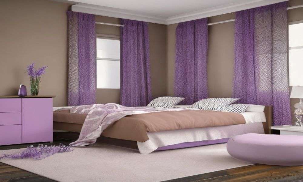 Brown Colour Combination with Lavender