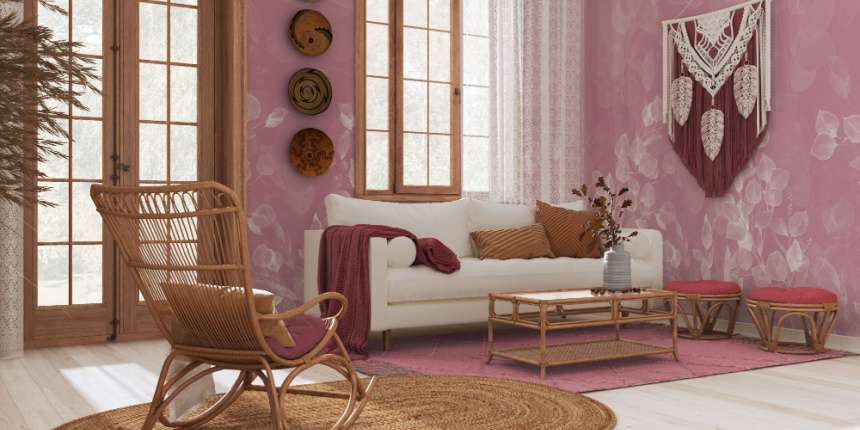 Vintage Boho Style Living Room Design 1000 Sq Ft House Plans