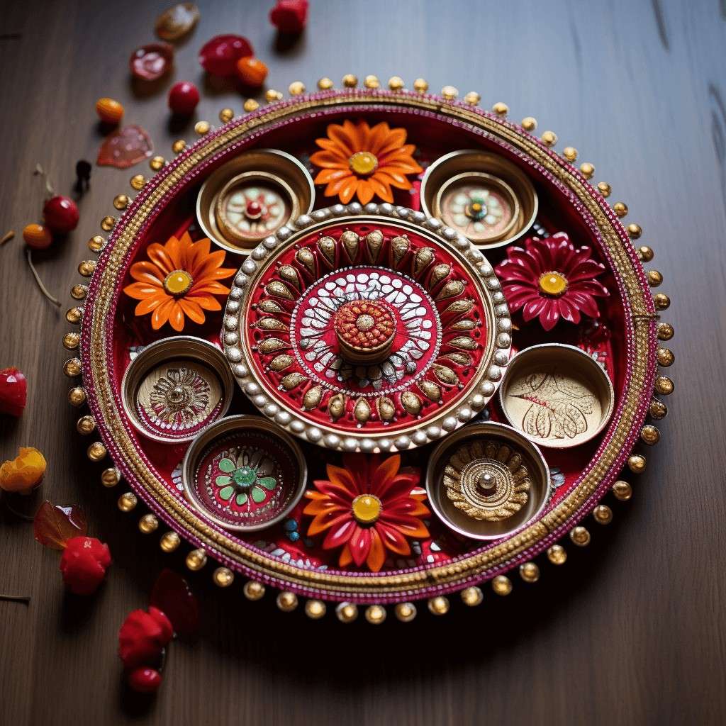 Aarti Thali Decoration Ideas for Navratri
