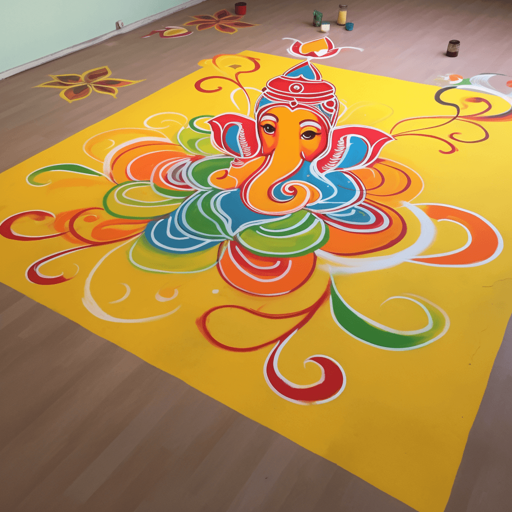 Best Ganesha Rangoli Design Ideas for Diwali