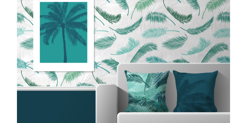 Bring in Tropical Allure Trendsetting Wallpaper Designs