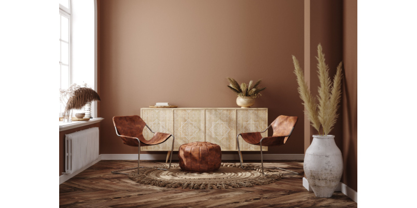Brown Colour Combinations for Living Room