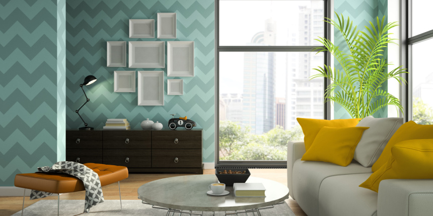 Pattern Feast Living Room Wallpaper Design 