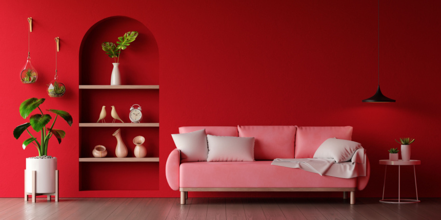 Pink Colour Combinations For Living Room