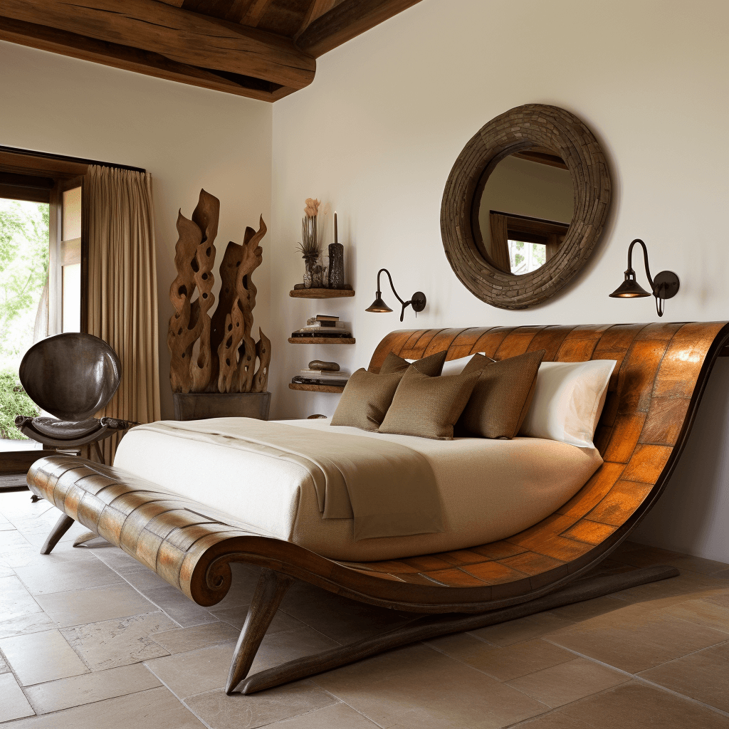 Classic and Traditional Wooden Sleigh Bed Design