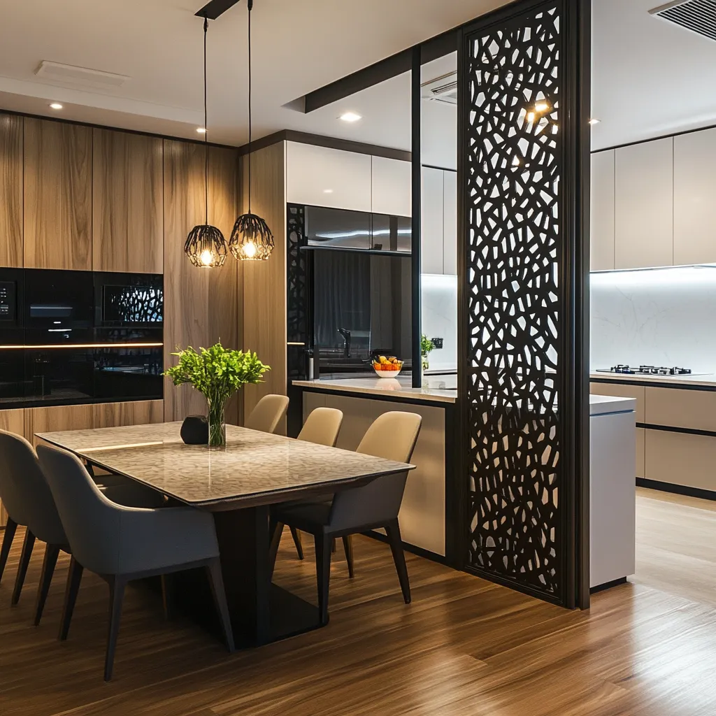 CNC Partition Design for Kitchen