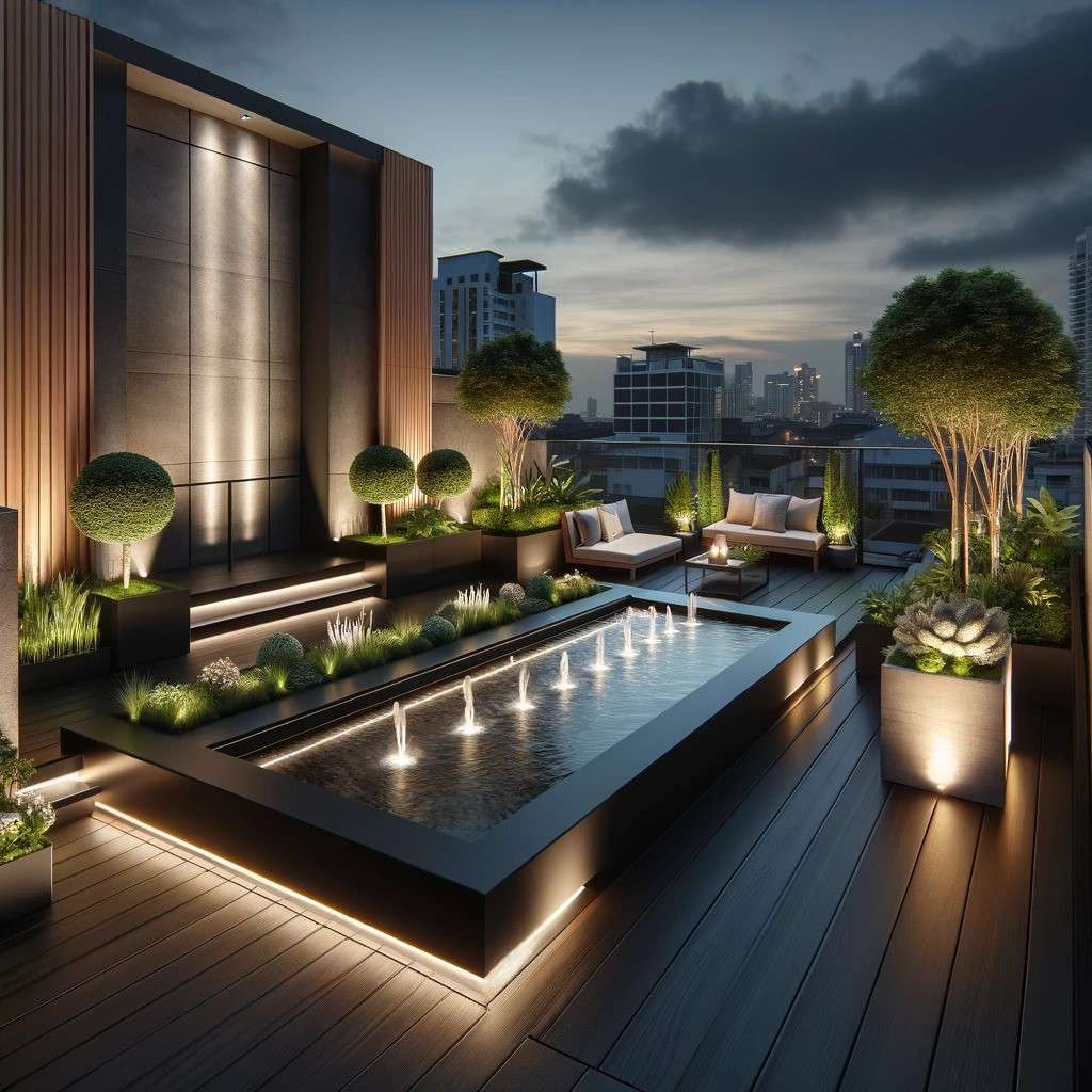 Creating a Focal Point with a Statement Piece to Elevate Terrace Garden Design