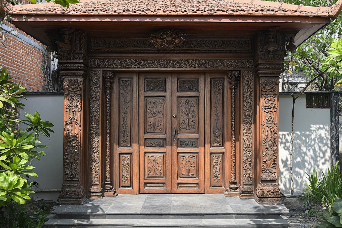 Double-Layered Pooja Ghar Doors