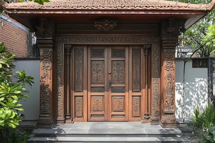 Double-Layered Pooja Ghar Doors