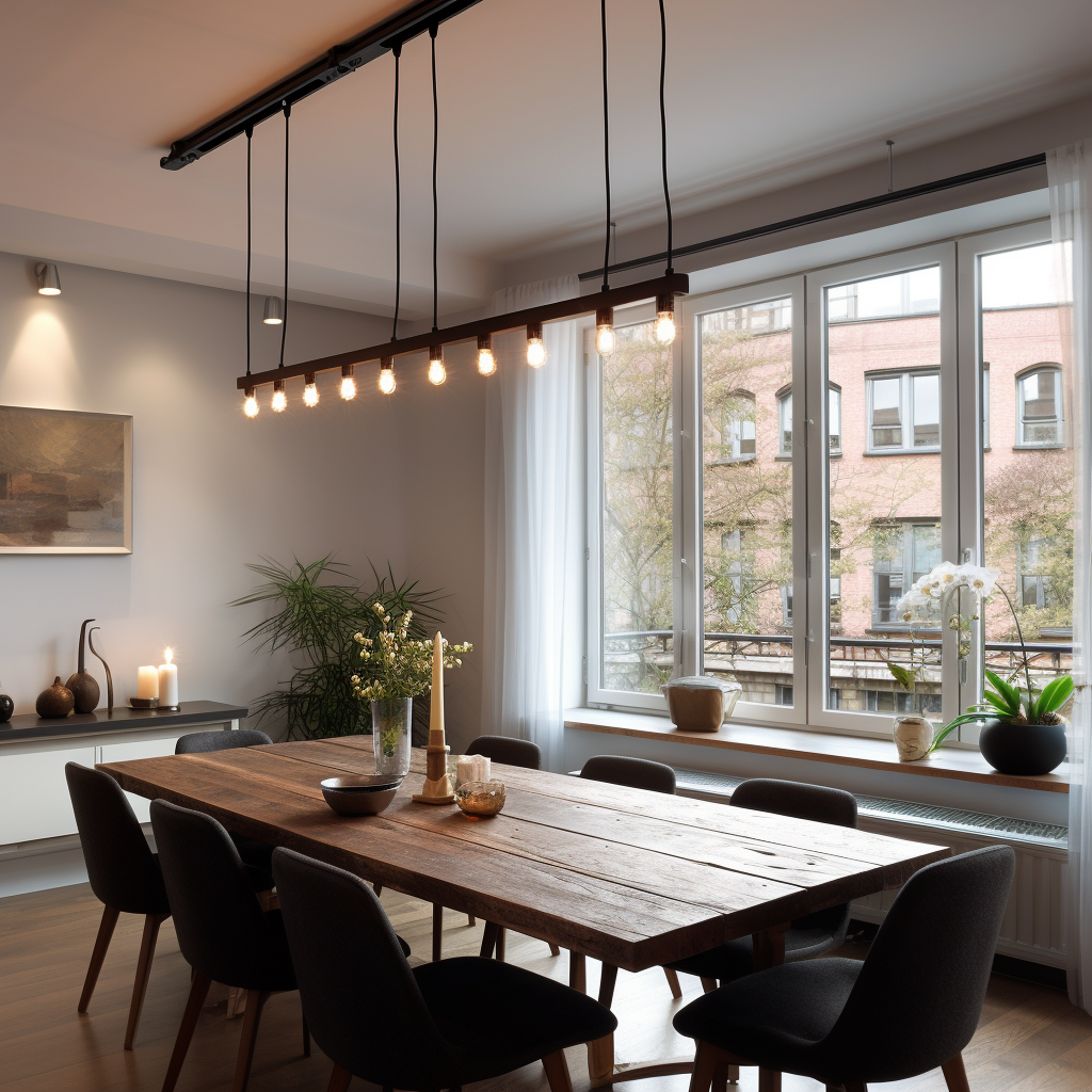 Elevate Your Dining Space with Track Lighting