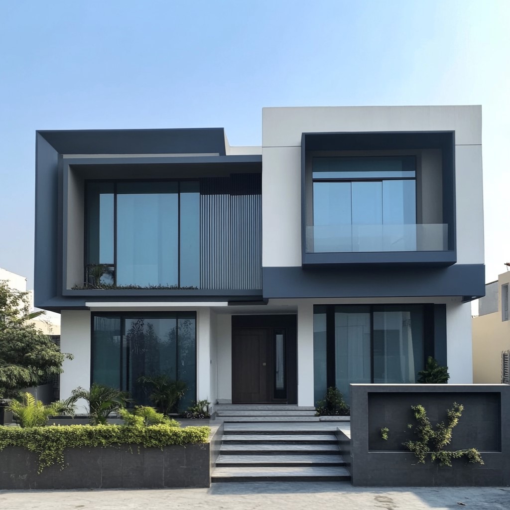 Exterior Colour Combination: Grey and Blue