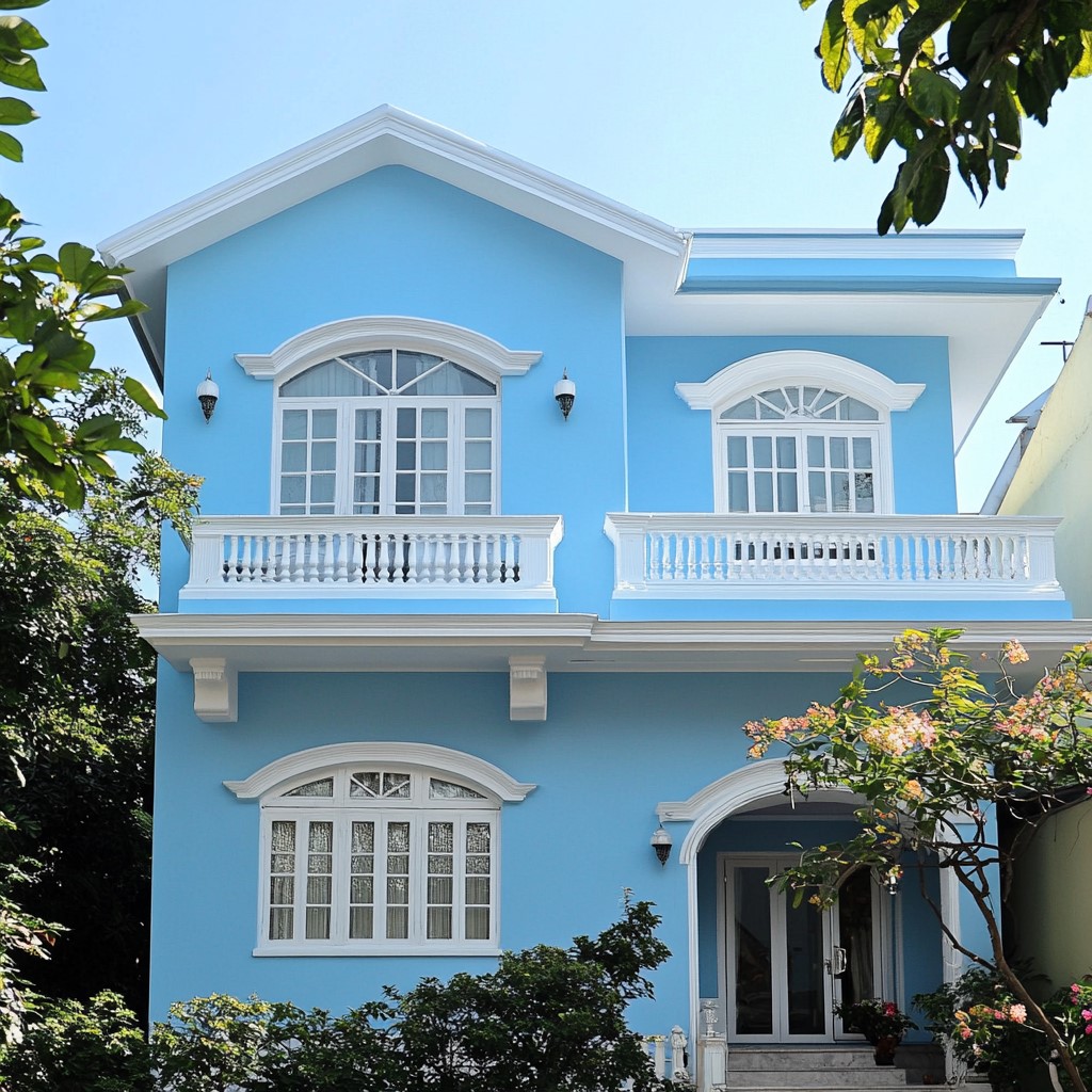 Exterior Colour for Home: Sky Blue